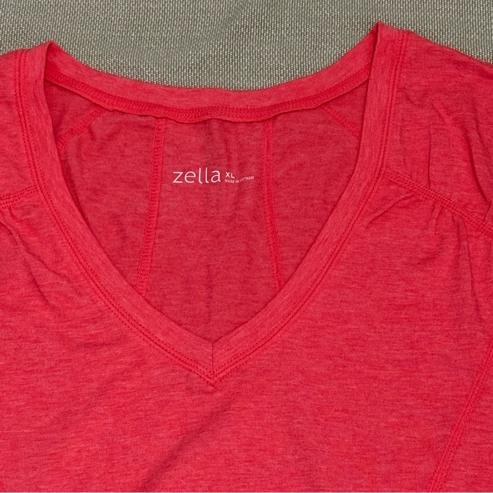 Zella Coral Short Sleeve Tee Size XL - Picture 2 of 4